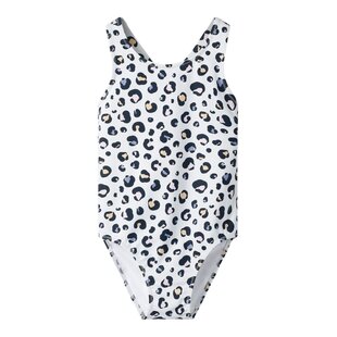Name It Girls Swimsuit NKFZANIMAL White Animal Print