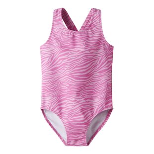 Name It Meisjes Badpak NKFZANIMAL Roze Zebraprint