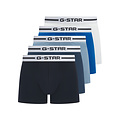 G-Star G-Star Men's Boxer Shorts Trunks HEMLOCK 5-Pack Multipack Black/Blue/White
