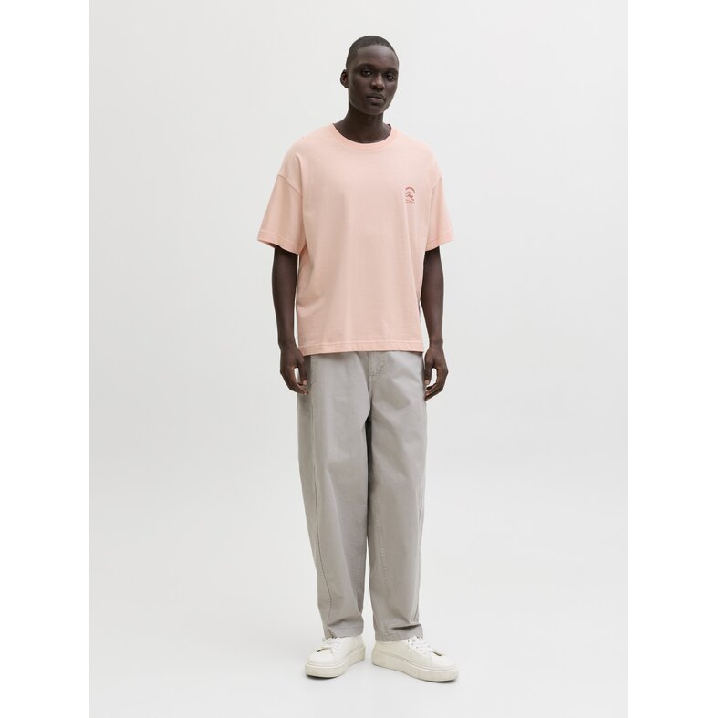 Jack & Jones Jack & Jones Men's Backprint T-Shirt JORMONTAUK Floral Pink/Multicolor