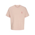Jack & Jones Jack & Jones Heren Backprint T-Shirt JORMONTAUK Gebloemd Roze/Multicolor