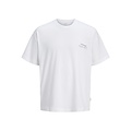 Jack & Jones Jack & Jones Heren Backprint T-Shirt JORMONTAUK Gebloemd Wit/Multicolor
