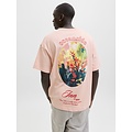 Jack & Jones Jack & Jones Men's Backprint T-Shirt JORMONTAUK Floral Pink/Multicolor