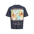 Jack & Jones Jack & Jones Men's Backprint T-Shirt JORMONTAUK Floral Dark Gray Blue/Multicolor