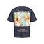 Jack & Jones Jack & Jones Heren Backprint T-Shirt JORMONTAUK Gebloemd Donkergrijsblauw/Multicolor