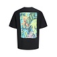 Jack & Jones Jack & Jones Heren Backprint T-Shirt JORMONTAUK Gebloemd Zwart/Multicolor