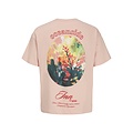 Jack & Jones Jack & Jones Heren Backprint T-Shirt JORMONTAUK Gebloemd Roze/Multicolor