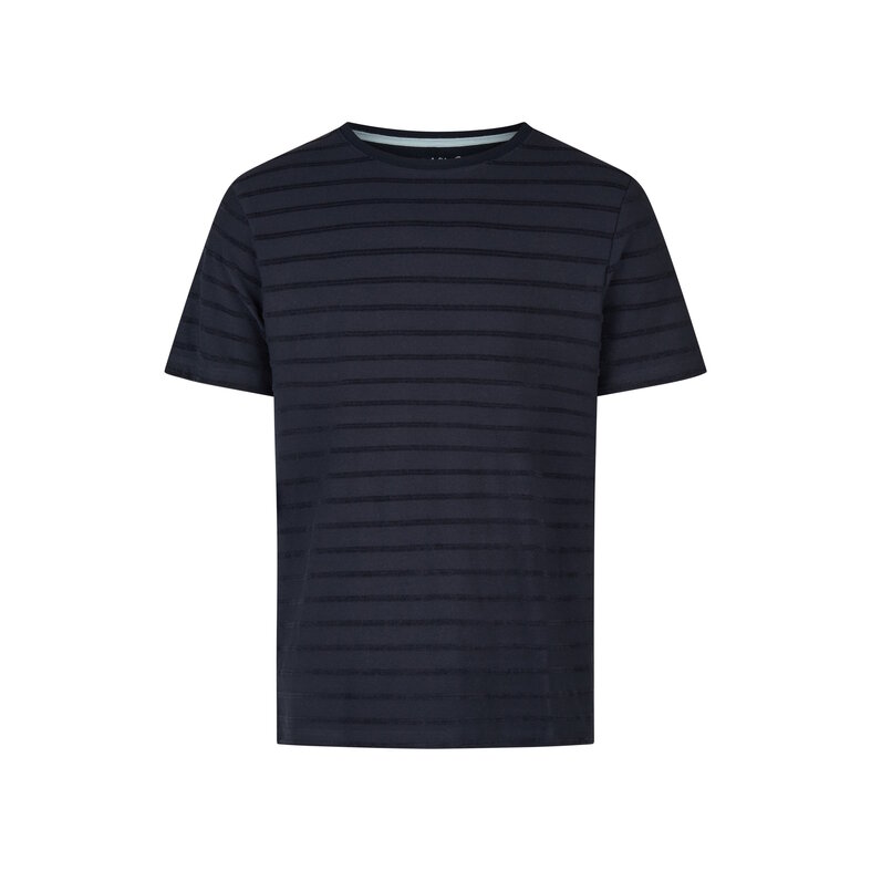 Phil & Co Phil & Co Men's Short Pants Short Pajama Set Dark Blue/Gray Striped