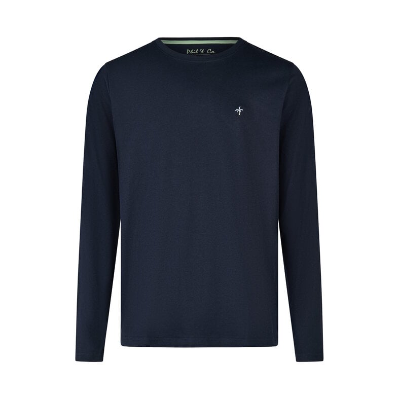 Phil & Co Phil & Co Men's Long Pyjama Set Blue Checkered