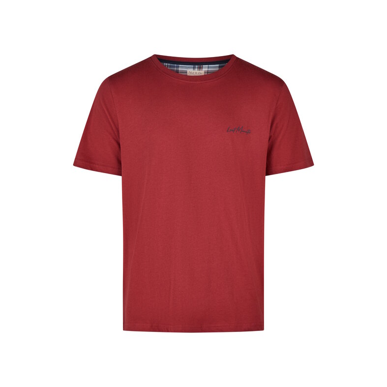 Phil & Co Phil & Co Men's Short Pants Short Pajama Set Red/Blue Checkered