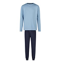 Phil & Co Phil & Co Heren Lange Pyjama Set Blauw