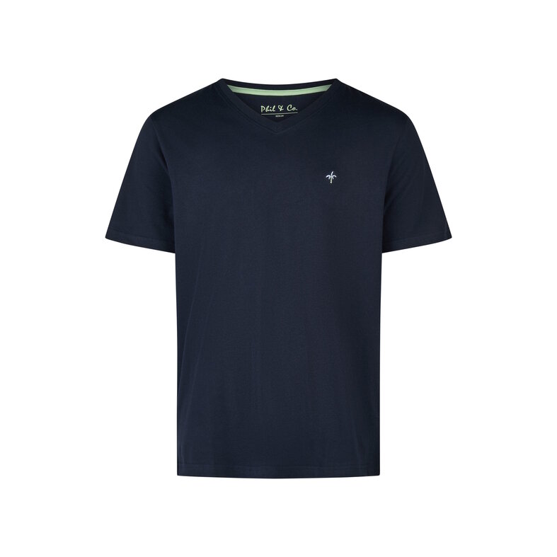 Phil & Co Phil & Co Men's Shortama Short Pajama Set Blue