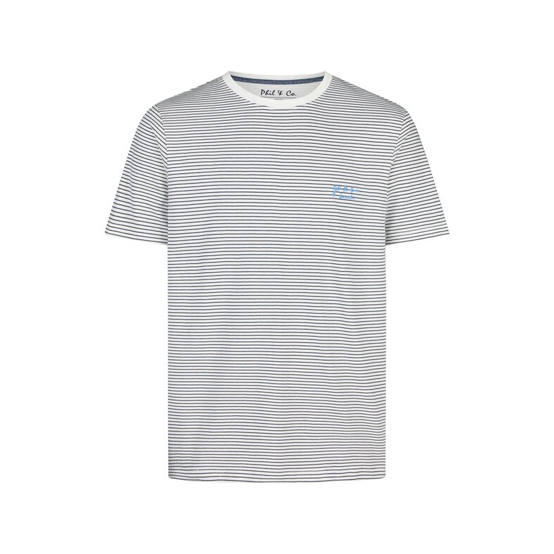 Phil & Co Phil & Co Men's Short Pajama Short Pajama Set Gray Striped