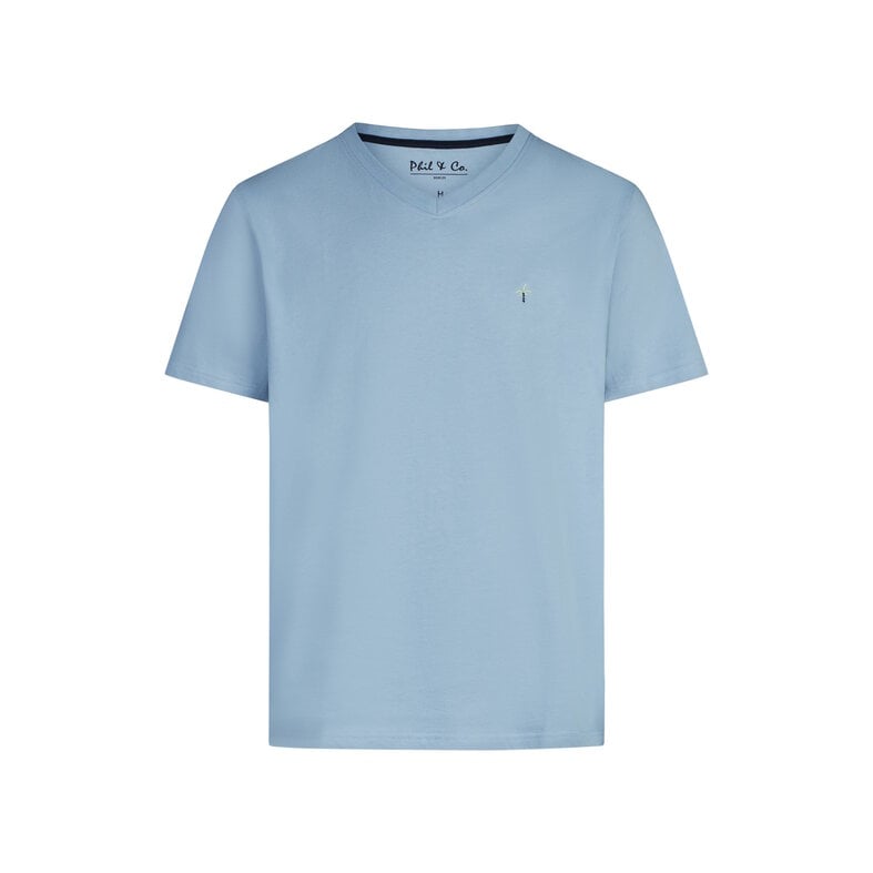 Phil & Co Phil & Co Men's Short Pants Short Pajama Set Blue Striped