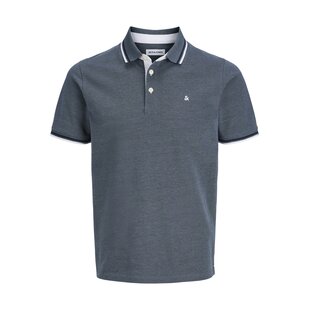 Jack & Jones Men's Polo JJEPAULOS Gray Blue