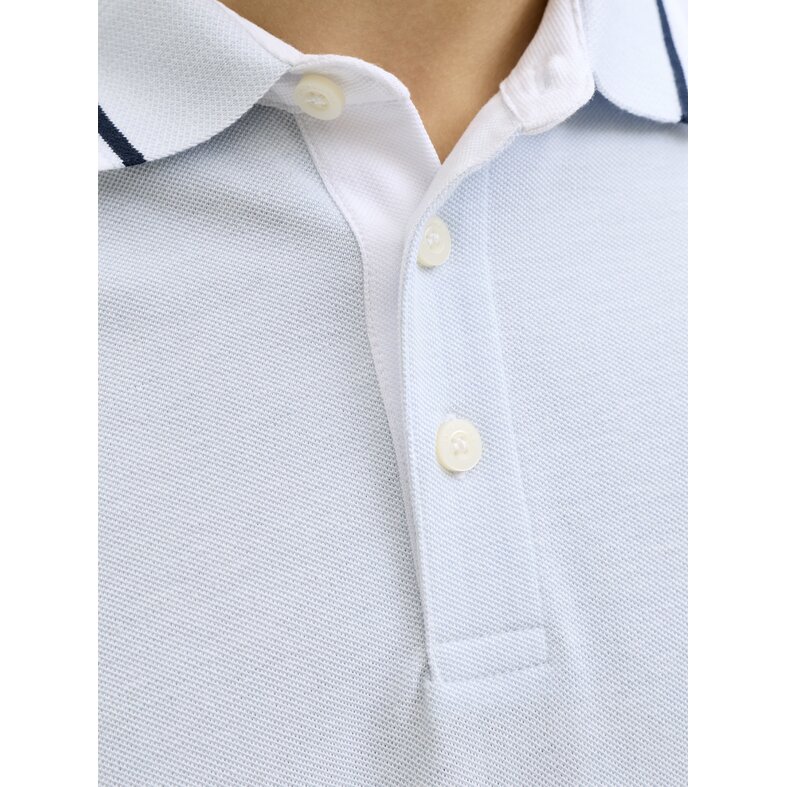Jack & Jones Jack & Jones Heren Polo JJEPAULOS Lichtblauw