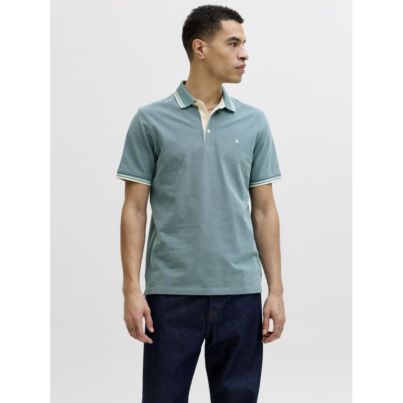Jack & Jones Jack & Jones Men's Polo JJEPAULOS Teal