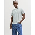 Jack & Jones Jack & Jones Heren Polo JJEPAULOS Lichtgroen/Lichtblauw