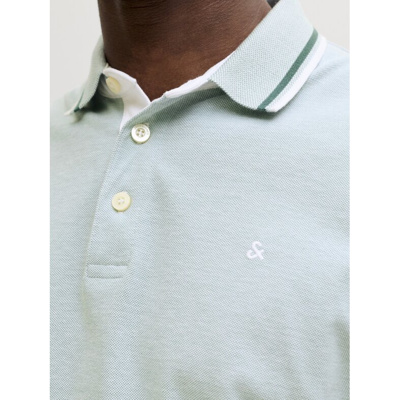 Jack & Jones Jack & Jones Men's Polo JJEPAULOS Light Green/Light Blue