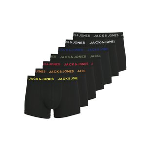 Jack & Jones Men's Boxer Shorts Solid Trunks JACBASIC 7-Pack Black
