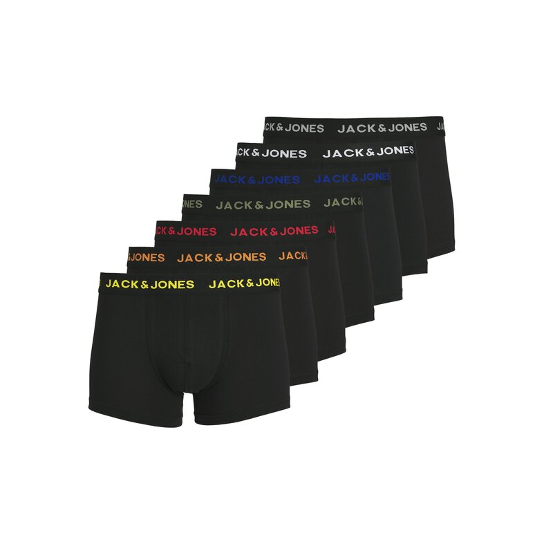 Jack & Jones Jack & Jones Men's Boxer Shorts Solid Trunks JACBASIC 7-Pack Black