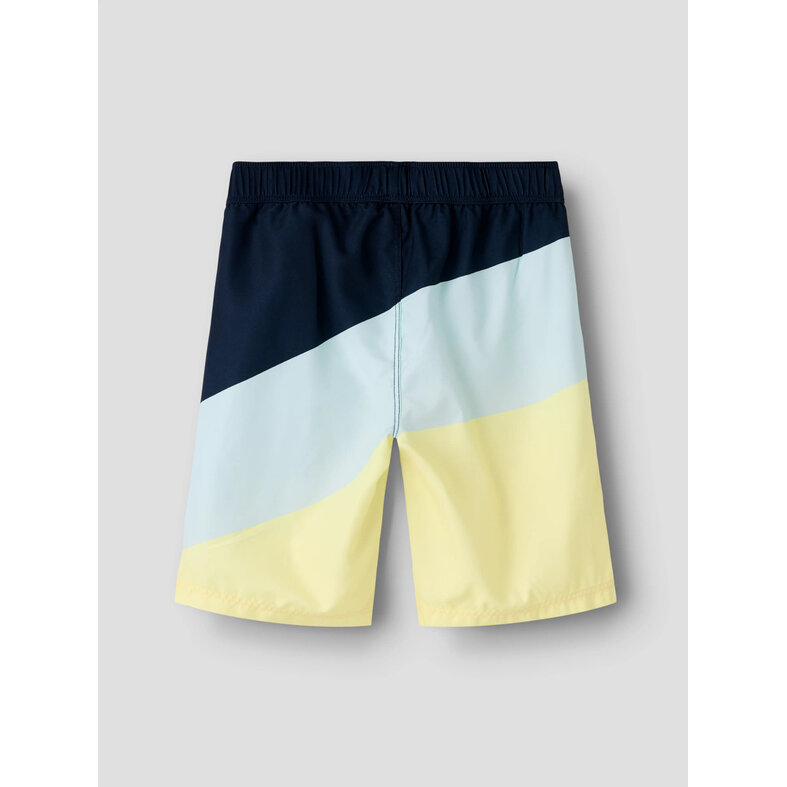 Name It Name It Jongens Lange Zwemshort NKMZATOZ Colorblock Donkerblauw/Lichtblauw/Lichtgroen