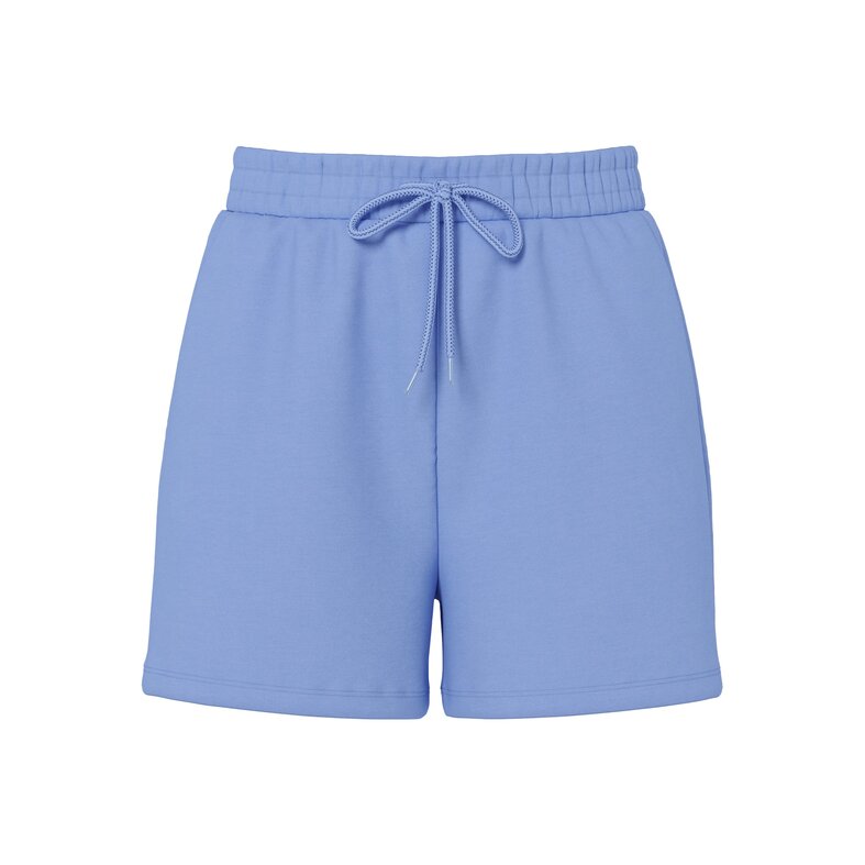 PIECES Pieces Dames Loose Shorts PCCHILLI Sweat Pants Effen Blauw