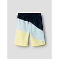 Name It Name It Boys Long Swim Short NKMZATOZ Colorblock Dark Blue/Light Blue/Light Green