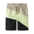 Name It Name It Jongens Lange Zwemshort NKMZATOZ Colorblock Grijs/Lichtgroen/Zwart