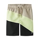 Name It Name It Jongens Lange Zwemshort NKMZATOZ Colorblock Grijs/Lichtgroen/Zwart