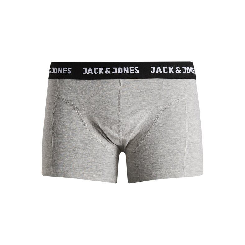 Jack & Jones Jack & Jones Heren Boxershorts Trunks JACANTHONY 3-Pack Effen Grijs/Donkerblauw/Zwart