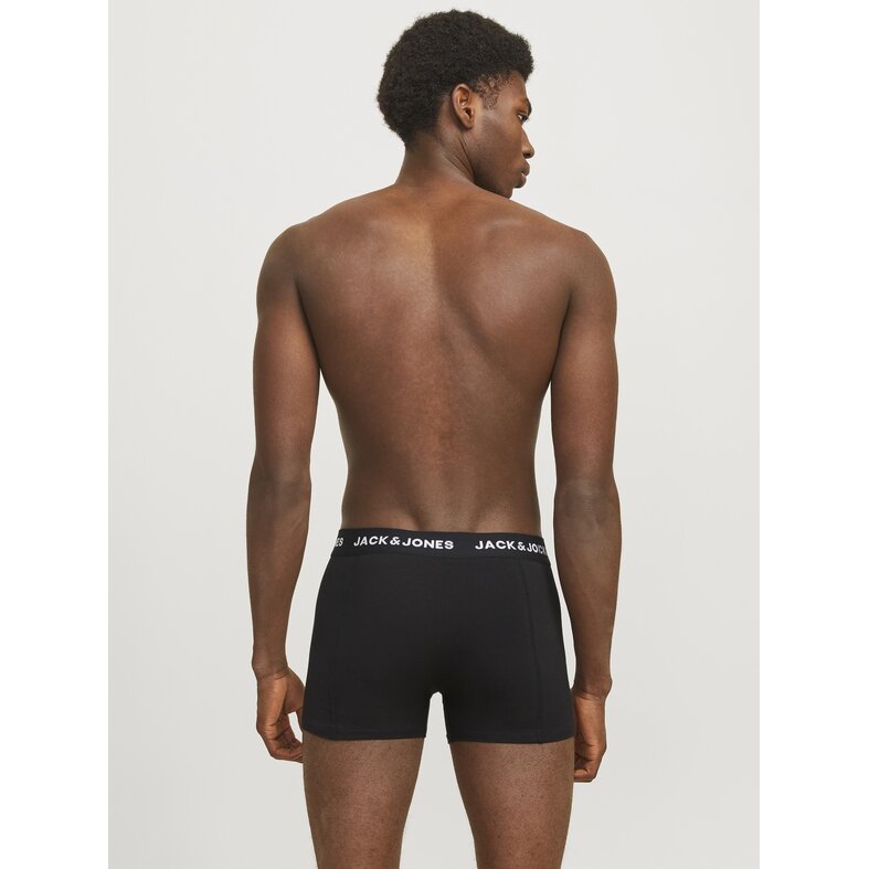 Jack & Jones Jack & Jones Heren Boxershorts Trunks JACANTHONY 3-Pack Effen Zwart
