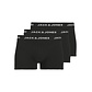 Jack & Jones Jack & Jones Men's Boxer Shorts Trunks JACANTHONY 3-Pack Plain Black