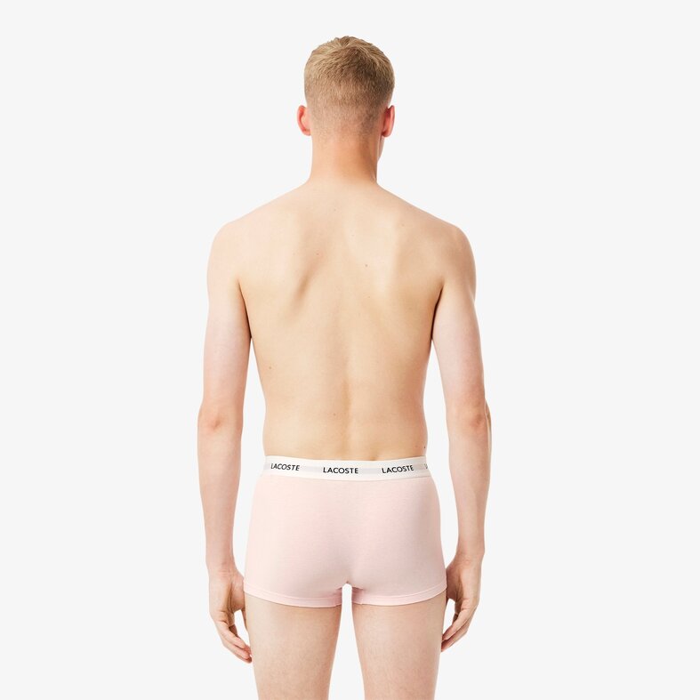 Lacoste Lacoste Men's Boxer Shorts Trunks 3-Pack Light Pink/Grey/Navy Blue