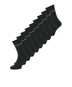 Jack & Jones Heren Sportsokken JACREGEN Tennissokken 9-Pack Zwart