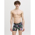 Jack & Jones Jack & Jones Heren Boxershorts Effen Trunks JACOZZIE 5-Pack Donkerblauw/Zwart Gebloemd/Effen