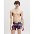 Jack & Jones Jack & Jones Heren Boxershorts Effen Trunks JACOZZIE 5-Pack Donkerblauw/Zwart Gebloemd/Effen