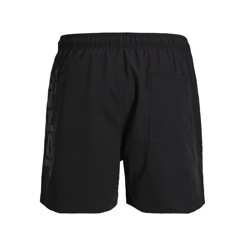 Jack & Jones Jack & Jones Heren Plus Size Zwemshort JPSTMAUI WAVE Logo Zwart