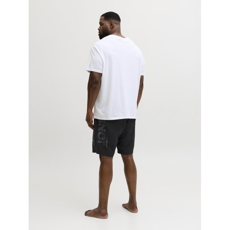 Jack & Jones Jack & Jones Heren Plus Size Zwemshort JPSTMAUI WAVE Logo Zwart