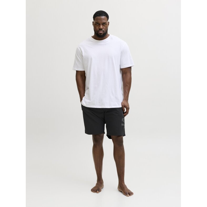 Jack & Jones Jack & Jones Heren Plus Size Zwemshort JPSTMAUI WAVE Logo Zwart