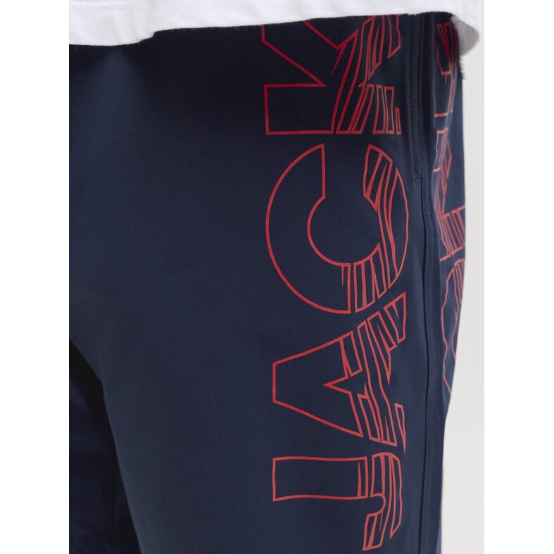 Jack & Jones Jack & Jones Heren Plus Size Zwemshort JPSTMAUI WAVE Logo Donkerblauw