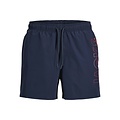 Jack & Jones Jack & Jones Men's Plus Size Swim Short JPSTMAUI WAVE Logo Dark Blue