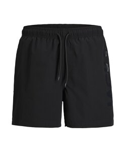Jack & Jones Men's Plus Size Swim Short JPSTMAUI WAVE Logo Black