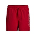 Jack & Jones Jack & Jones Men's Plus Size Swim Short JPSTMAUI WAVE Logo Red