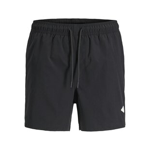 Jack & Jones Heren Plus Size Zwemshort JPSTMAUI TROPIC Effen Zwart
