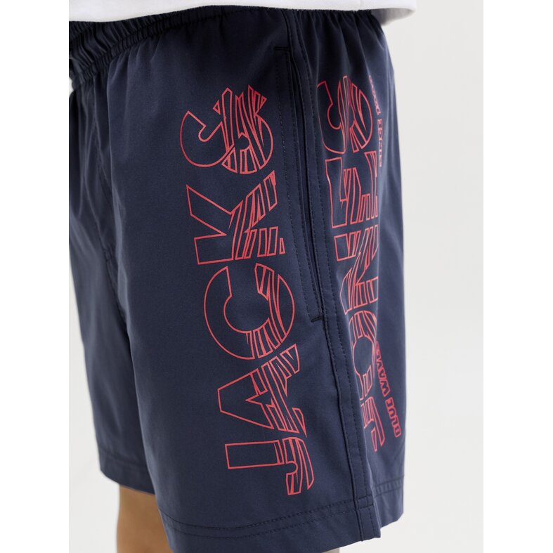 Jack & Jones Junior Jack & Jones Junior Boys Swim Short JPSTMAUI WAVE Logo Dark Blue