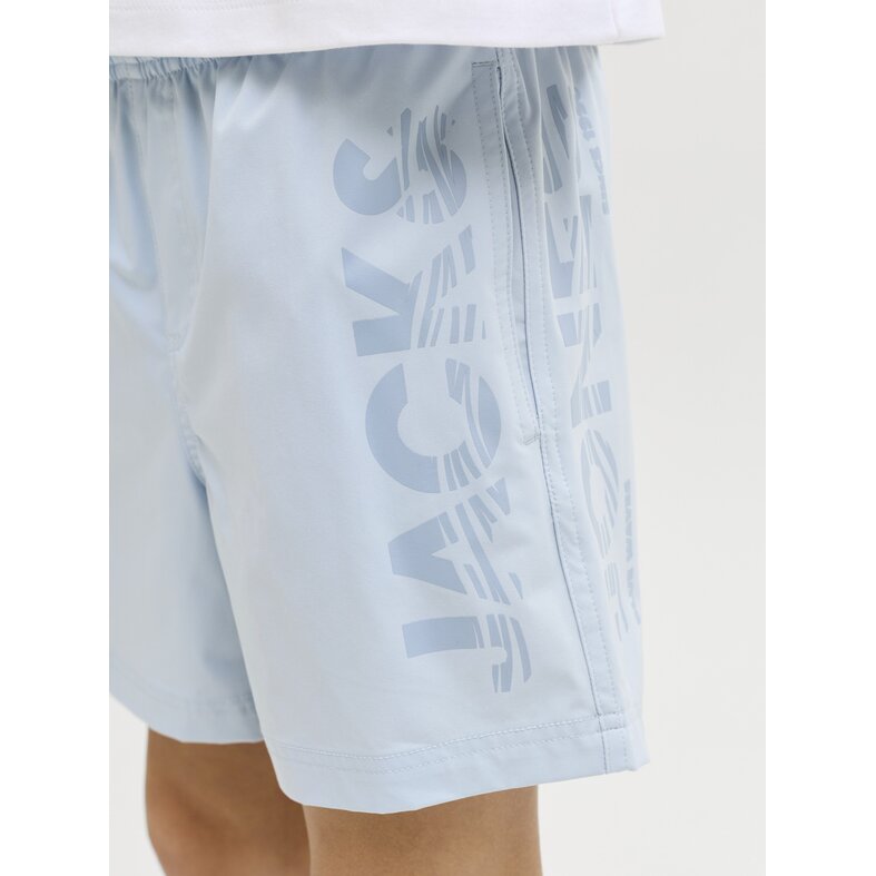 Jack & Jones Junior Jack & Jones Junior Jongens Zwemshort JPSTMAUI WAVE Logo Lichtblauw