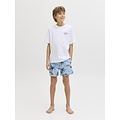 Jack & Jones Junior Jack & Jones Junior Boys Swim Short JPSTMAUI VIBES Light Blue Flamingo/Palm Print
