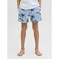 Jack & Jones Junior Jack & Jones Junior Boys Swim Short JPSTMAUI VIBES Light Blue Flamingo/Palm Print