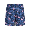 Jack & Jones Junior Jack & Jones Junior Jongens Zwemshort JPSTMAUI VIBES Donkerblauw Flamingo/Palm Print